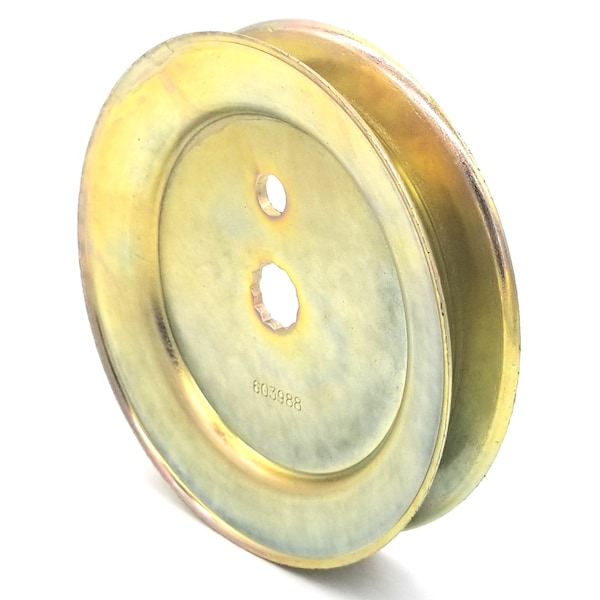 Terre Products Replacement Pulley for Hustler 603988 V-Groove Drive Pulley - 4.75'' Dia. - Splined Bore - Steel 248005S - main